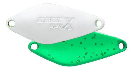 Форелевая блесна ValkeIN Hi Burst Xross 26мм бело-лаймовая купить,NaN