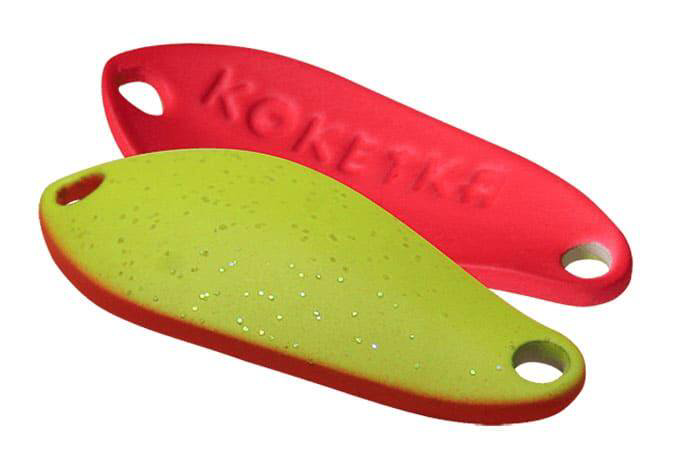 Колеблющаяся блесна SV-Lures Koketka 30мм красно-зеленая купить,NaN
