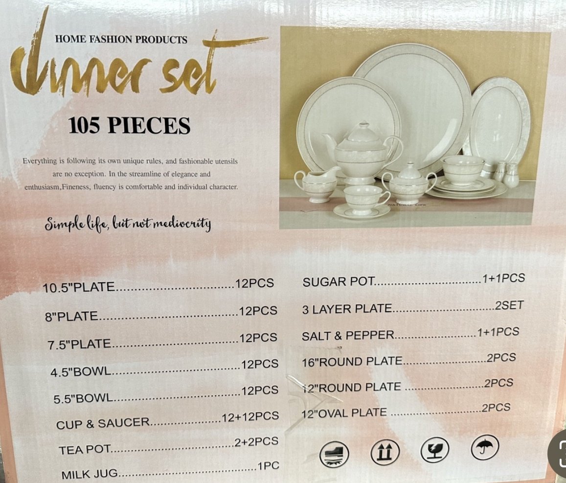 Сервиз на 12 персон Imperial Collection , предметов: 105, чайно-столовый, фарфор купить,0