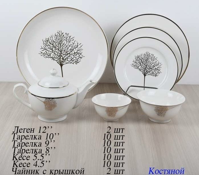 Сервиз чайно-столовый 181076393 54 в 1 - ForteMarket Сервиз чайно-столовый 181076393 54 в 1 купить,0