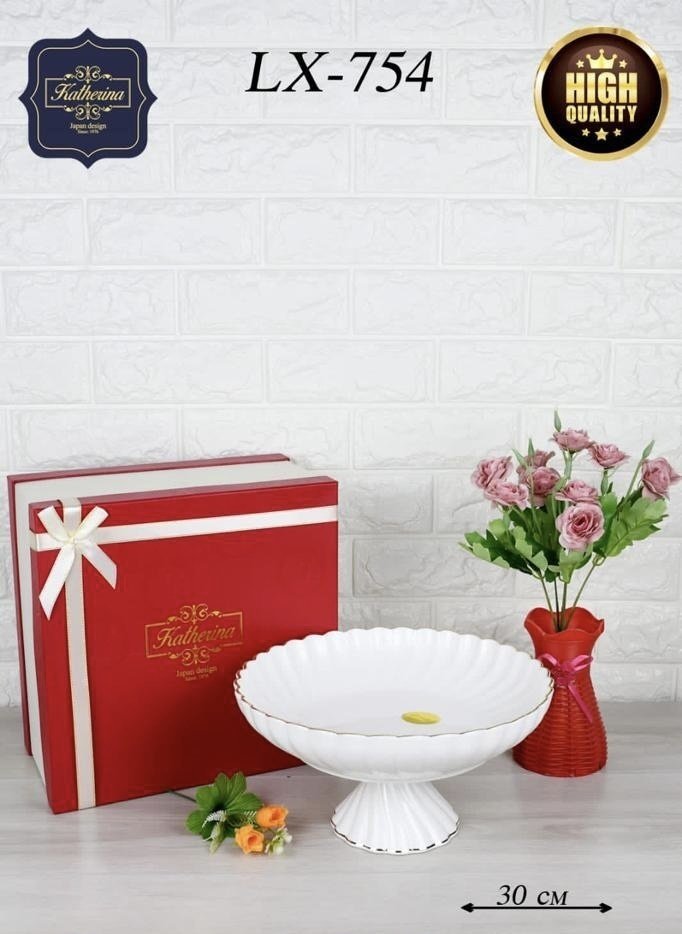 Фруктовница Katherina 1 шт, фарфор, 30х30 см - ForteMarket Фруктовница Katherina 1 шт, фарфор, 30х30 см купить,0