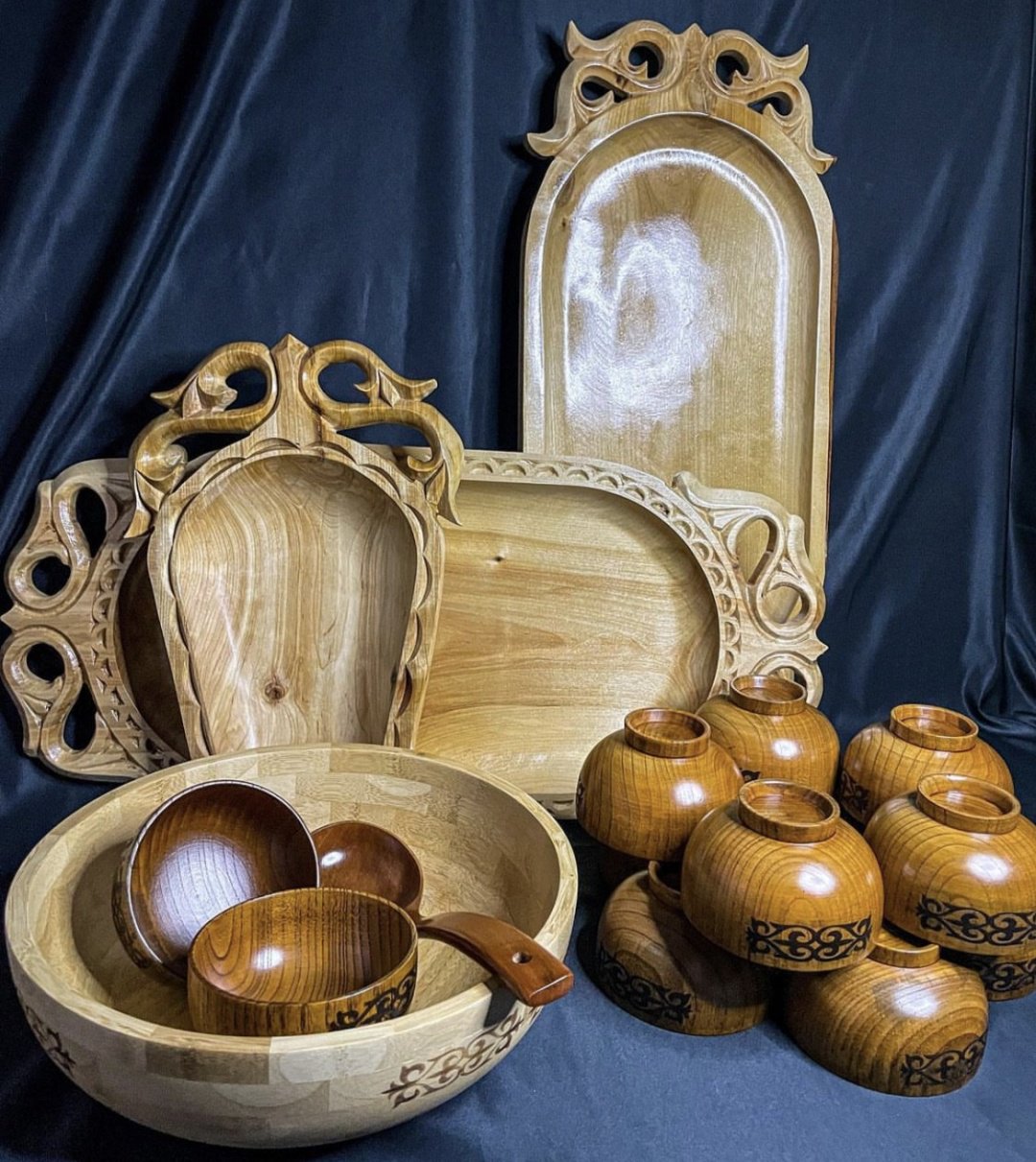 Астау Zhekashop 17 шт, дерево, 70х30 см