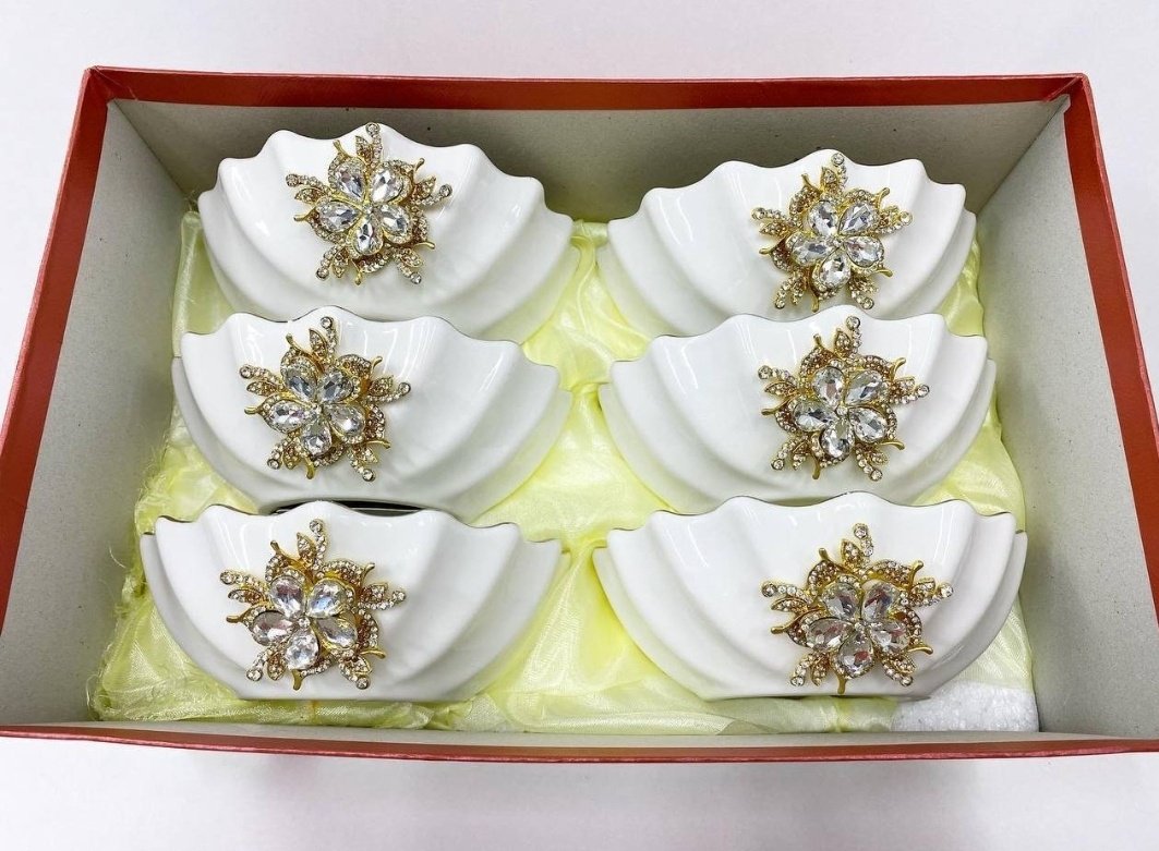 Салатник Katherina 6 шт, керамика, 7х14 см - ForteMarket Салатник Katherina 6 шт, керамика, 7х14 см купить,0