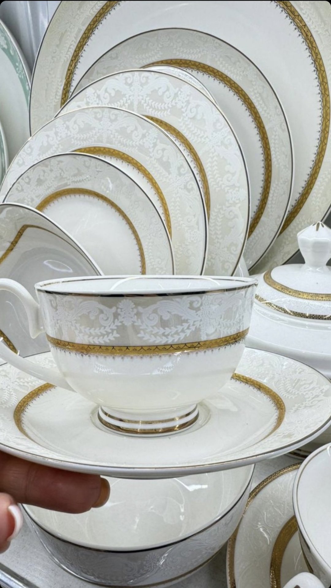 Сервиз на 12 персон Porcelain , предметов: 105, чайно-столовый, костяной фарфор