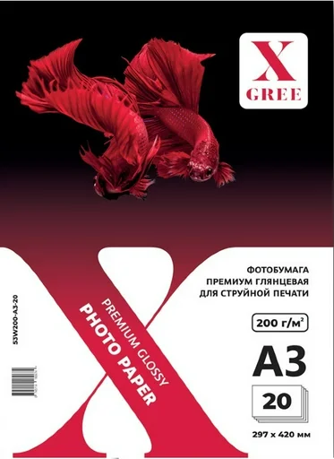 Фотобумага X-Gree Premium 53W200 A3+ 20 глянцевая 