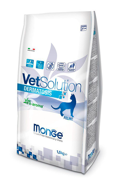 Сухой корм Monge VetSolution Dermatosis с курицей 1,5кг купить,NaN