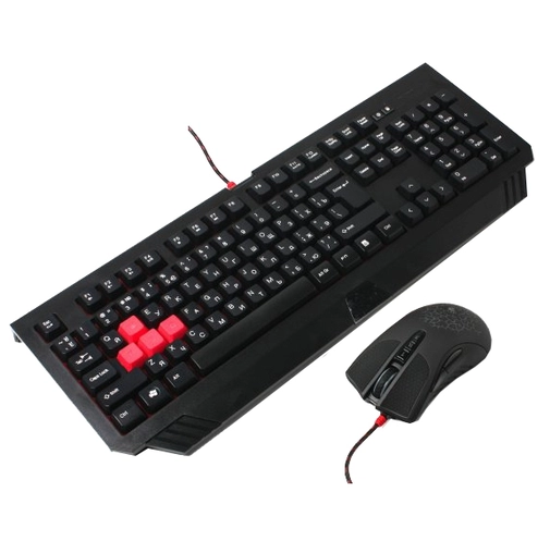 Комплект клавиатура+мышь A4tech Bloody B1500 черные купить,0