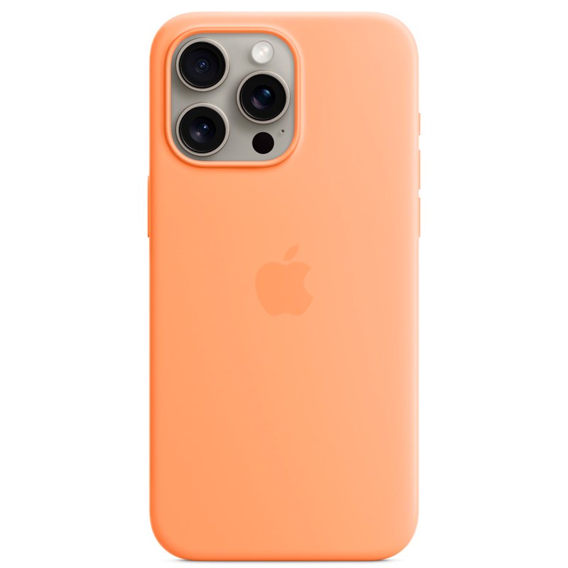 Чехол Apple для iPhone 15 Pro Max Silicone Case with MagSafe A3126 MT1W3ZM/A Orange Sorbet купить,NaN