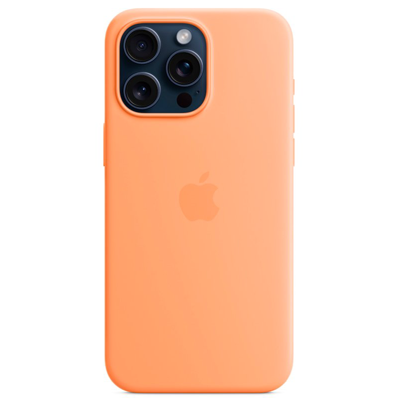 Чехол Apple для iPhone 15 Pro Max Silicone Case with MagSafe A3126 MT1W3ZM/A Orange Sorbet купить,NaN