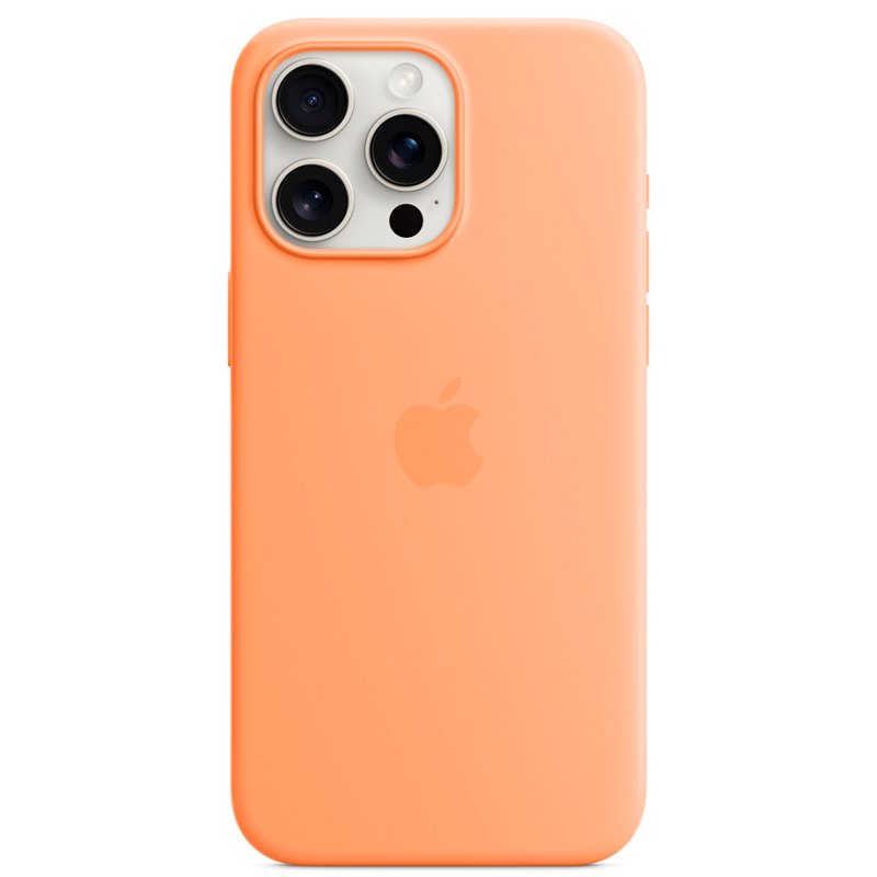 Чехол Apple для iPhone 15 Pro Max Silicone Case with MagSafe A3126 MT1W3ZM/A Orange Sorbet купить,NaN
