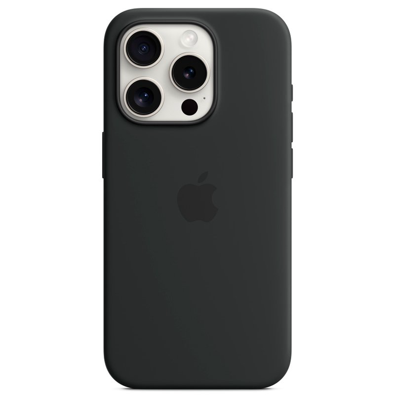 Чехол Apple для iPhone 15 Pro Silicone Case with MagSafe A3125 MT1A3ZM/A Black купить,NaN