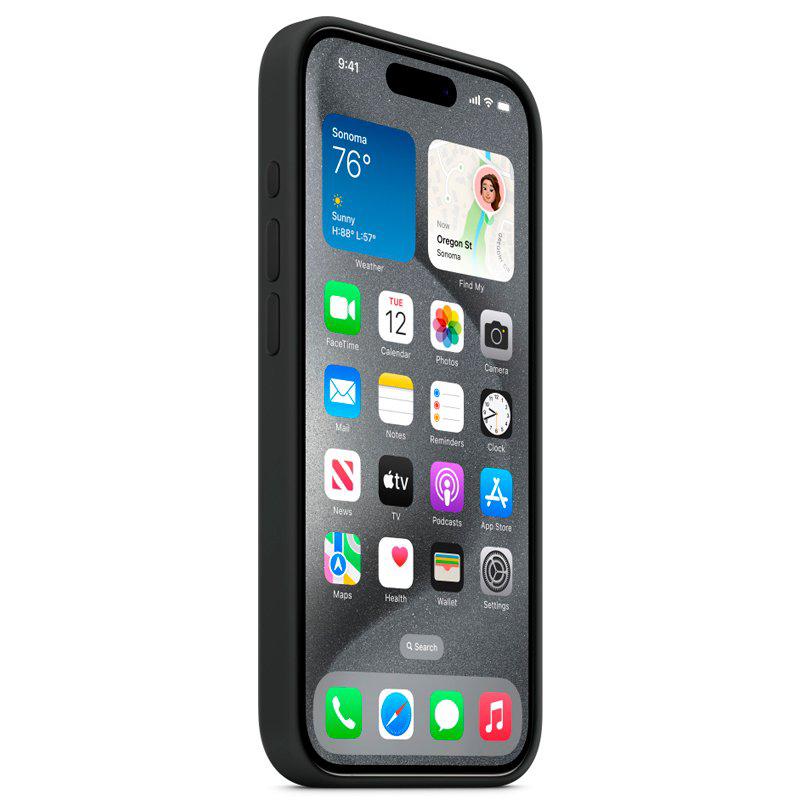 Чехол Apple для iPhone 15 Pro Silicone Case with MagSafe A3125 MT1A3ZM/A Black купить,NaN