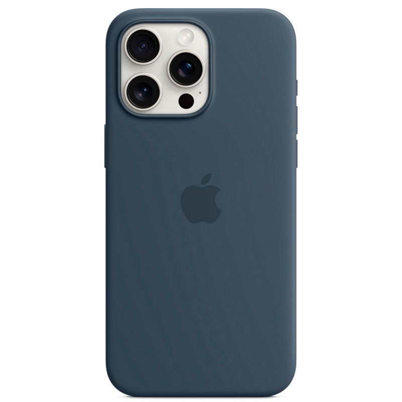 Чехол Apple для iPhone 15 Pro Max Silicone Case with MagSafe A3126 MT1P3ZM/A Storm Blue купить,NaN