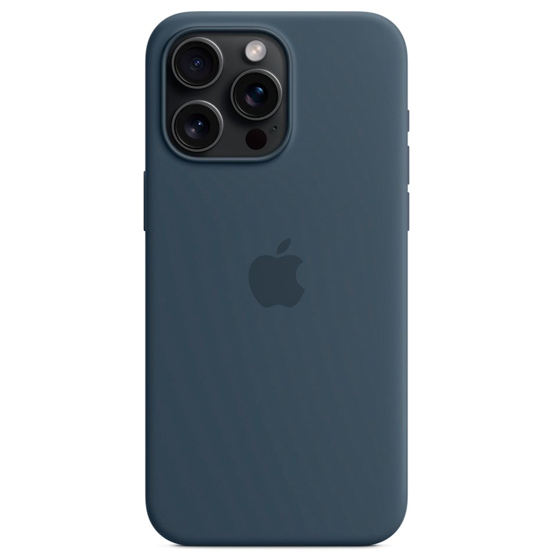 Чехол Apple для iPhone 15 Pro Max Silicone Case with MagSafe A3126 MT1P3ZM/A Storm Blue купить,NaN