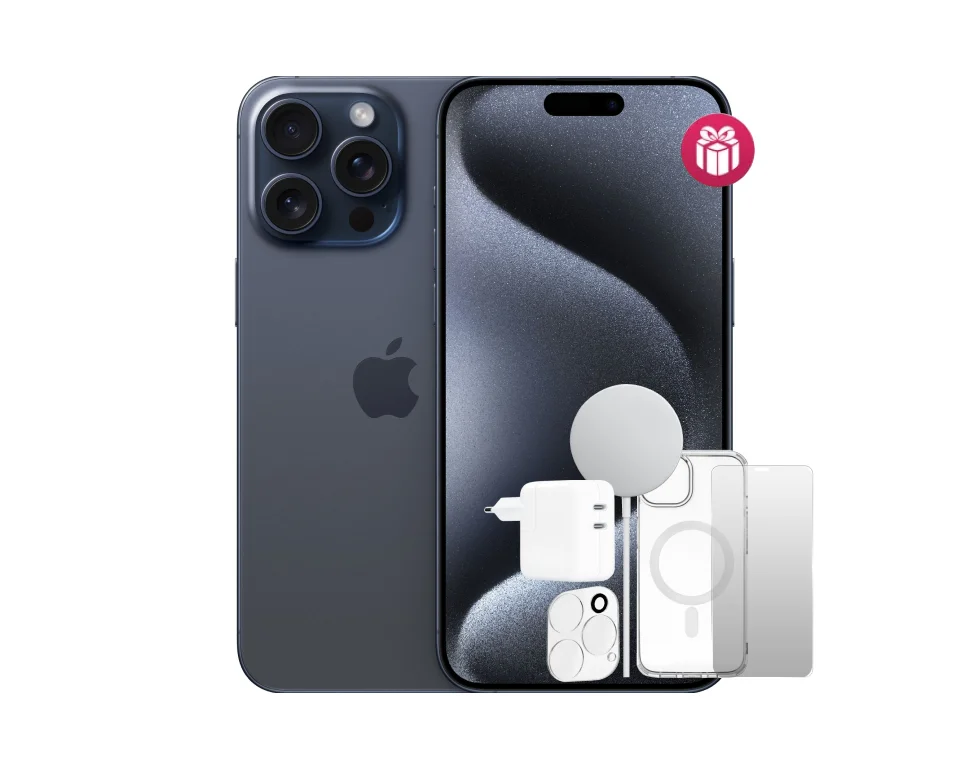 Смартфон Apple iPhone 15 Pro Max 512GB Blue Titanium + 5 подарков