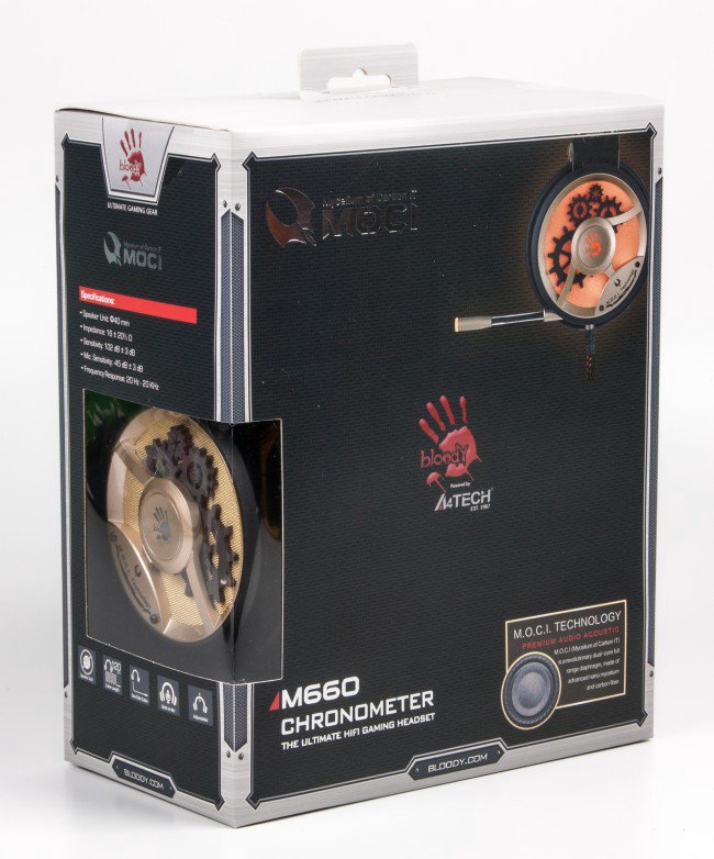 Наушники A4Tech Bloody MOCI M660 черно-оранжевые