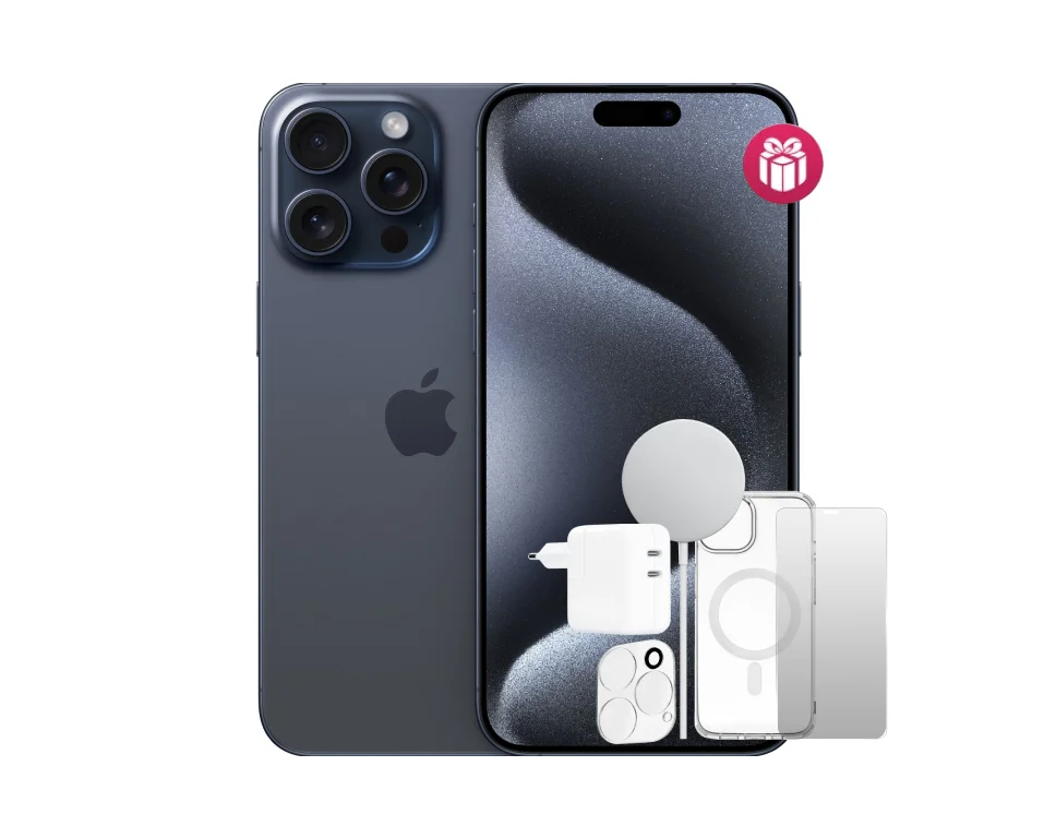 Смартфон Apple iPhone 15 Pro Max 256GB Blue Titanium + 5 подарков