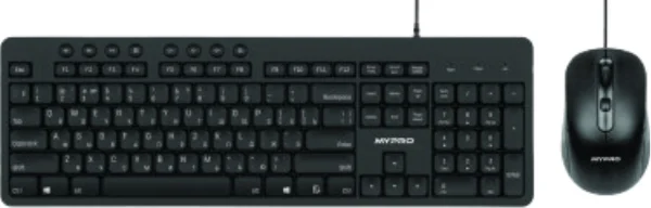 Клавиатура+мышь Mypro KM104UMB Black