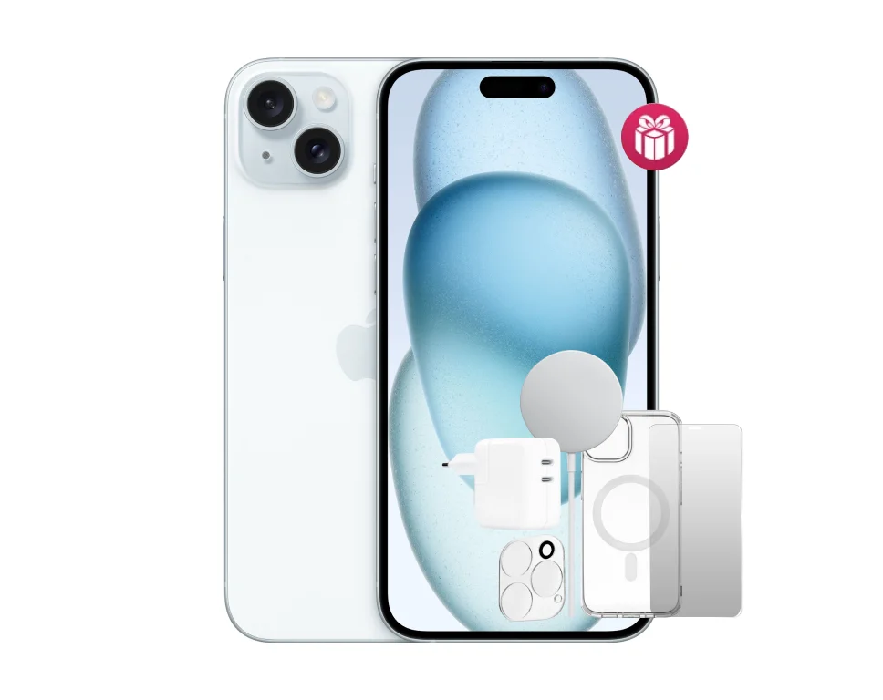 Смартфон Apple iPhone 15 Plus 128GB Blue + 5 подарков купить,545000