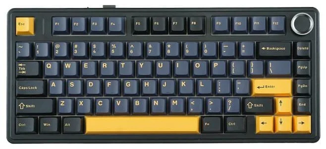 Клавиатура AULA F75 AULA F75 Yellow-Black