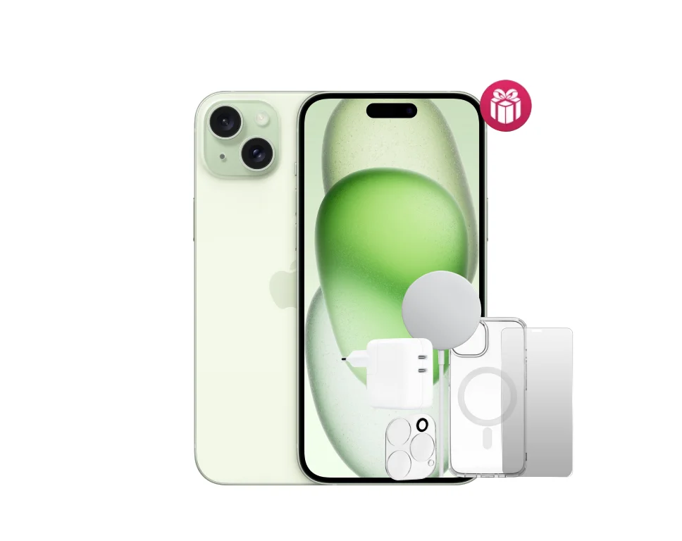 Смартфон Apple iPhone 15 128GB Green + 5 подарков купить,485000
