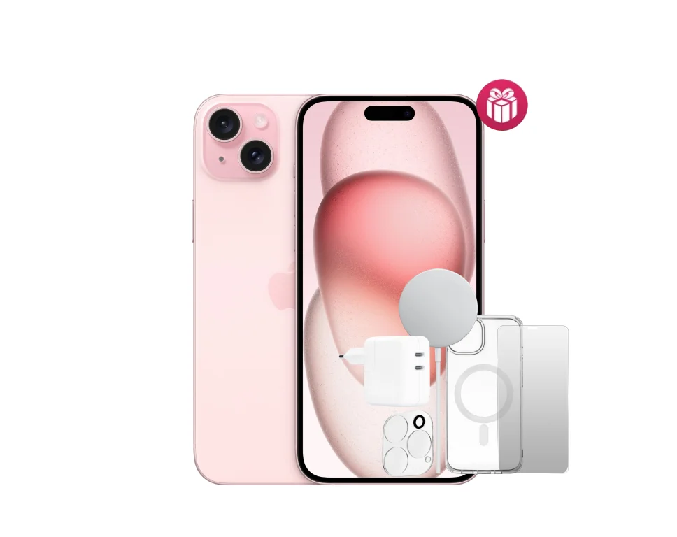 Смартфон Apple iPhone 15 128GB Pink + 5 подарков купить,485000