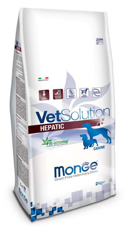 Сухой корм Monge VetSolution Dog Hepatic с овощами 2кг купить,NaN