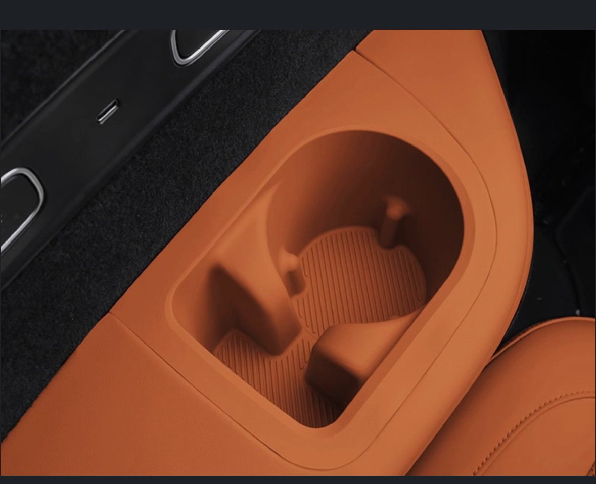 Силиконовая накладка на подстаканник Lixiang L8 L9 2022-2024 оранжевый - ForteMarket Силиконовая накладка на подстаканник Lixiang L8 L9 2022-2024 оранжевый купить,0