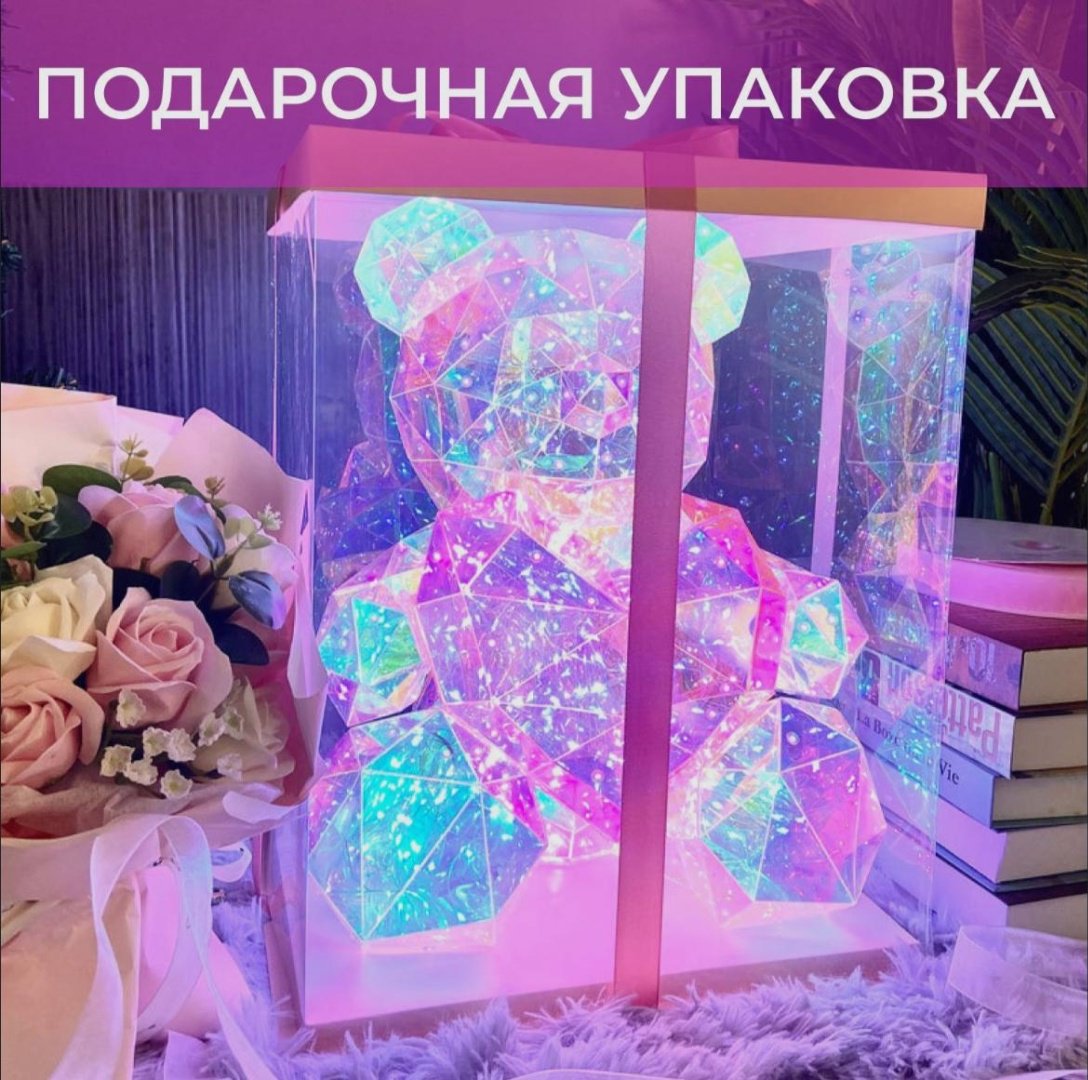 Декоративный светильник Мишка, пластик купить,0