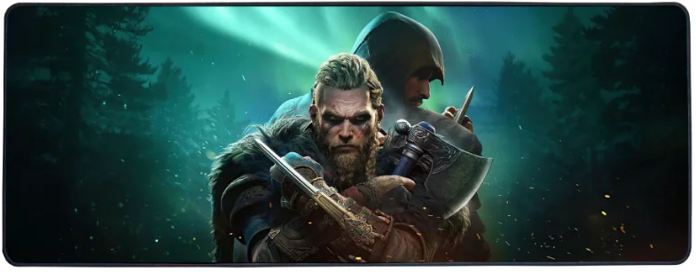 Коврик игровой ILAN Assassins Creed Valhalla 80x30x0.3 см