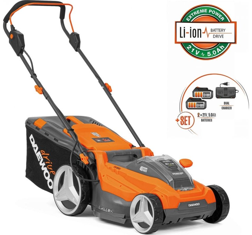 Газонокосилка колесная аккумуляторная Daewoo DLM 4042Li SET