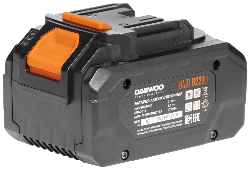 Аккумулятор Daewoo Аккумуляторная батарея DABT 8221Li Li-Ion 8 Ач 1 шт