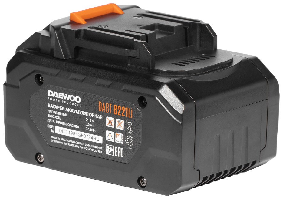Аккумулятор Daewoo Аккумуляторная батарея DABT 8221Li Li-Ion 8 Ач 1 шт купить,0