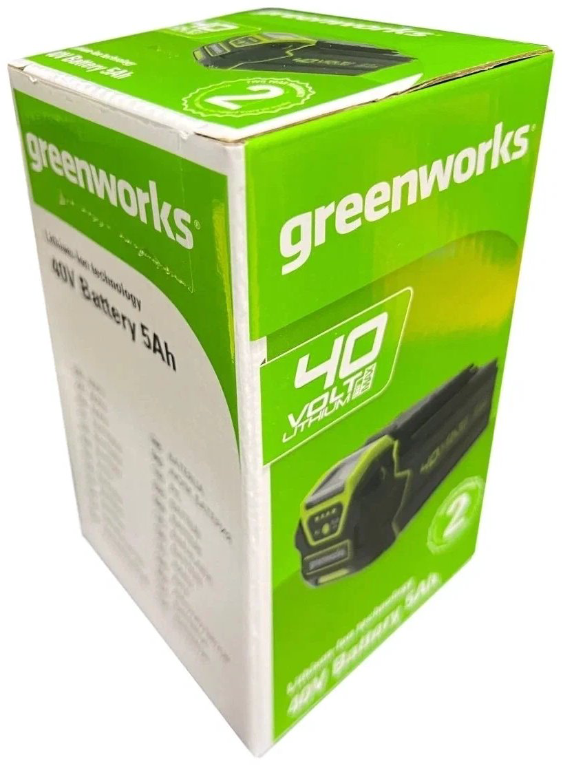 Аккумулятор Greenworks G40B5 (2927207) Li-Ion 5 Ач 1 шт купить,NaN