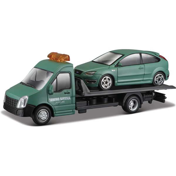 Модель автомобиля Bburago 1:43 Car Hauler+Ford Focus ST купить,NaN