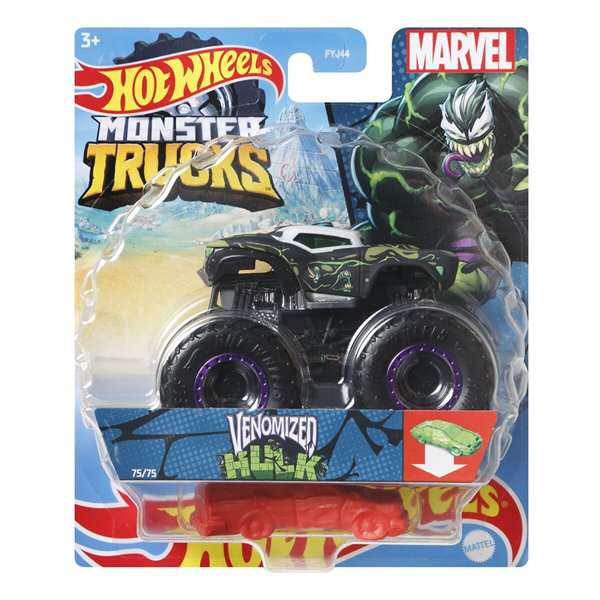 Машинка Hot Wheels Monster Trucks  1:64 Venomized Hulk купить,NaN
