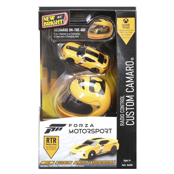 Машинка New Bright  1:64 Forza Motosport 7см  желтая купить,NaN