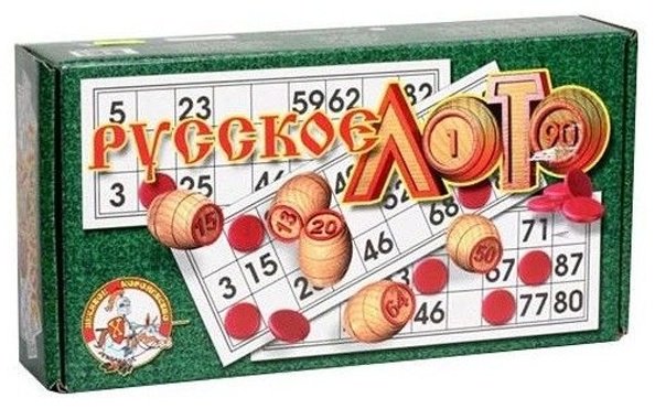 Лото Десятое Королевство Русское лото в коробке