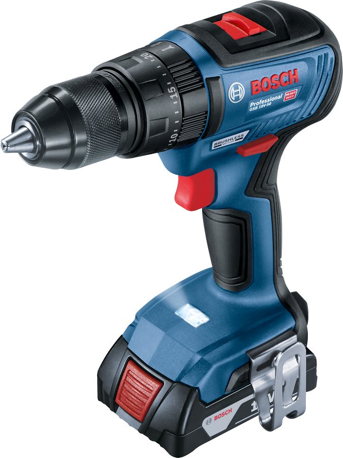 Аккумуляторная ударная дрель-шуруповерт Bosch Professional GSB 18V-50 06019H5100 купить,NaN