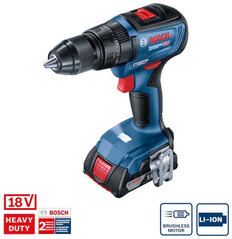Аккумуляторная ударная дрель-шуруповерт Bosch Professional GSB 18V-50 06019H5100 купить,NaN