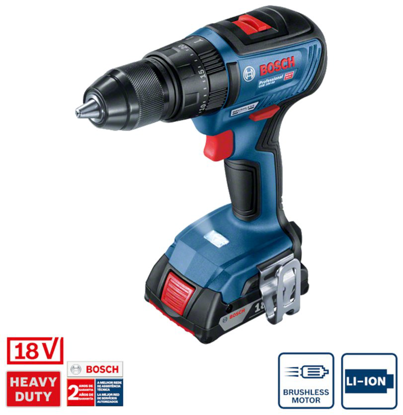 Аккумуляторная ударная дрель-шуруповерт Bosch Professional GSB 18V-50 06019H5100 купить,NaN