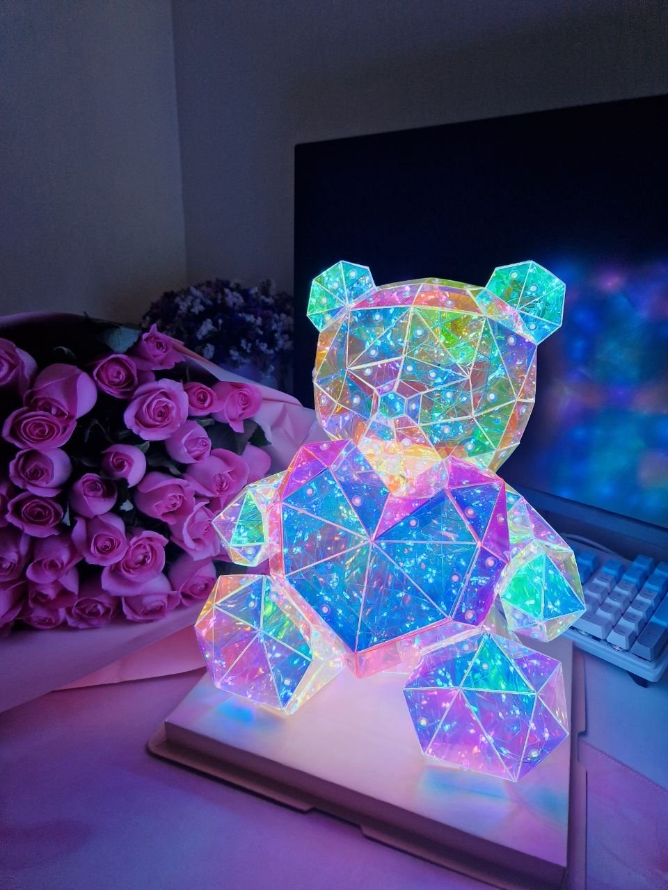 Голографический LED светильник женский набор - ForteMarket Голографический LED светильник женский набор купить,0