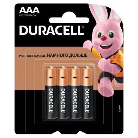 Батарейка Duracell Basic AAA 4шт купить,NaN