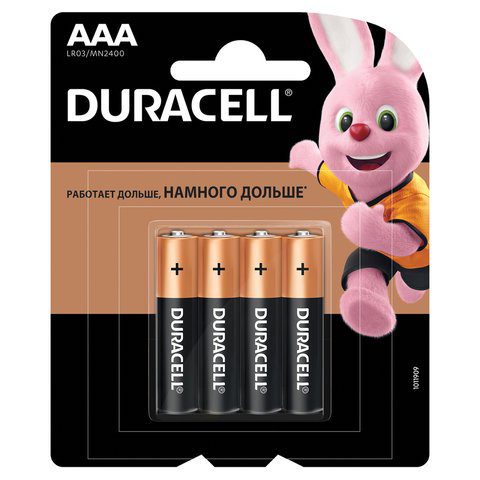 Батарейка Duracell Basic AAA 4шт купить,NaN