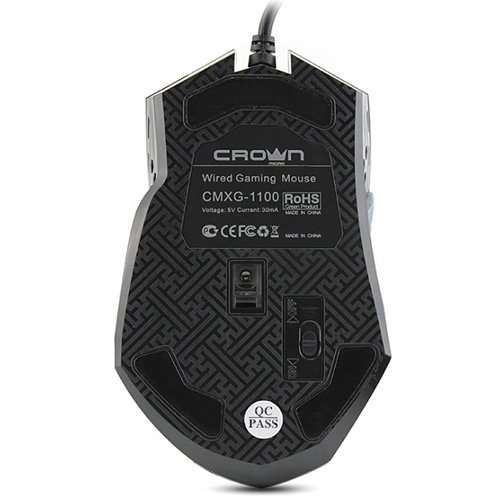 Мышь Crown CMXG-1100 черная купить,0