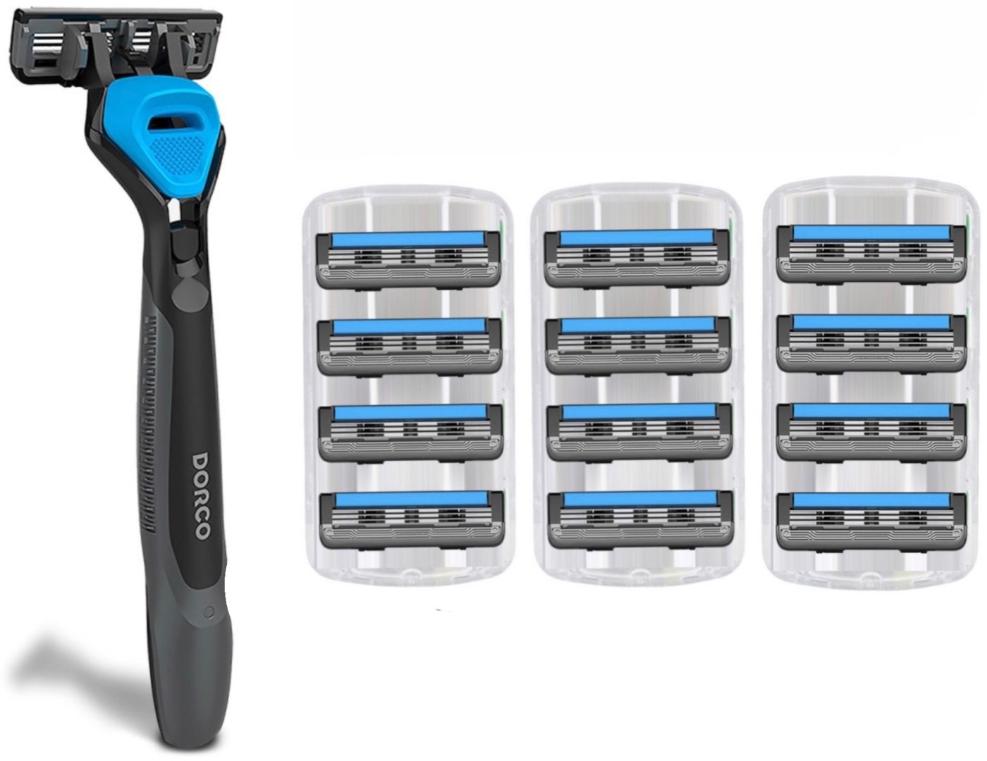 DORCO Pace 3 Cross бритвенный станок 1 шт &#43; сменные кассеты 12 шт