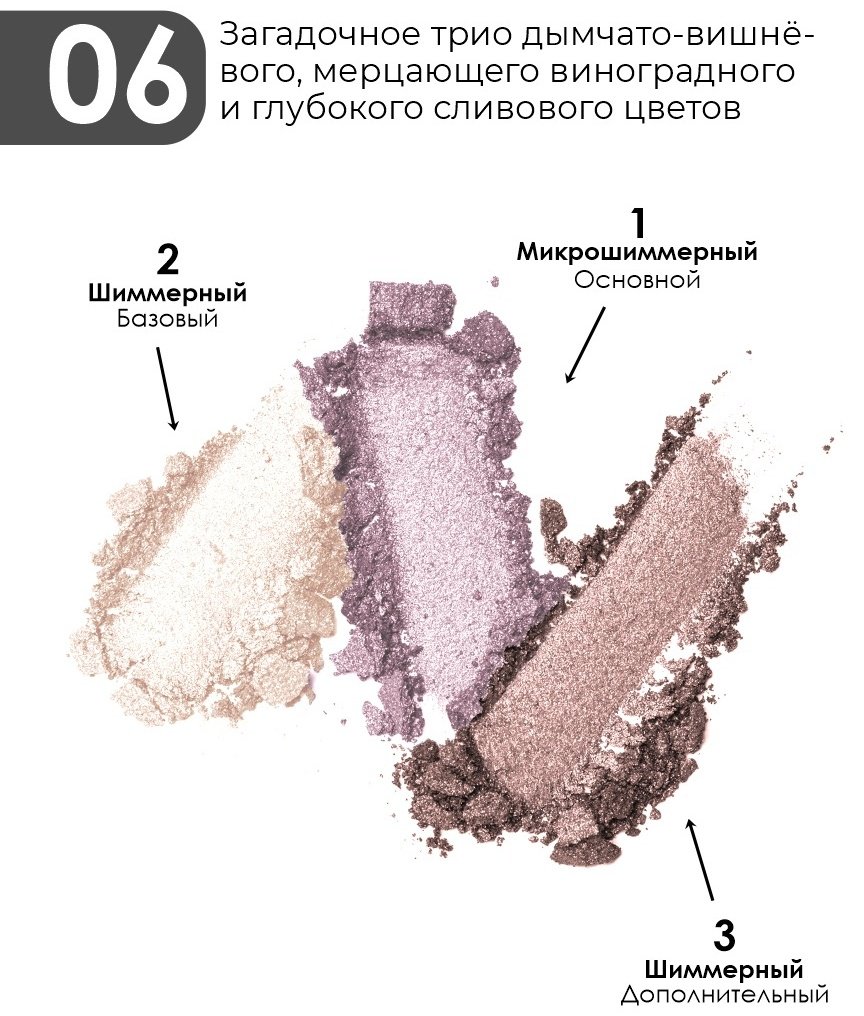 ART SOFFIO тени прессованные MASTERS 6 Purple Dream лиловая мечта купить,0