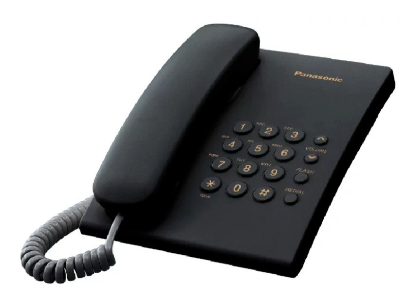 Телефон Panasonic KX-TS2350CAB черный купить,NaN
