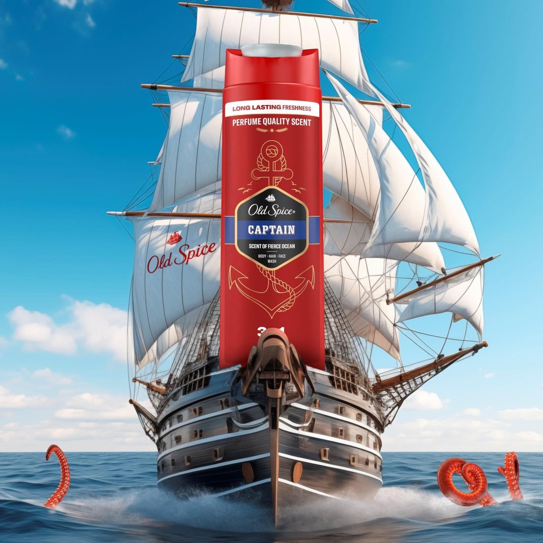 Old Spice 3 in 1 Captain гель-шампунь 400 мл - ForteMarket Old Spice 3 in 1 Captain гель-шампунь 400 мл купить,0