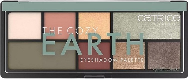 Catrice тени прессованные Cozy Earth eyeshadow palette коричневый